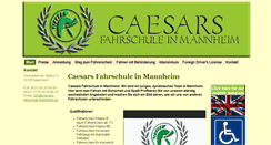 Desktop Screenshot of caesars-fahrschule-mannheim.de